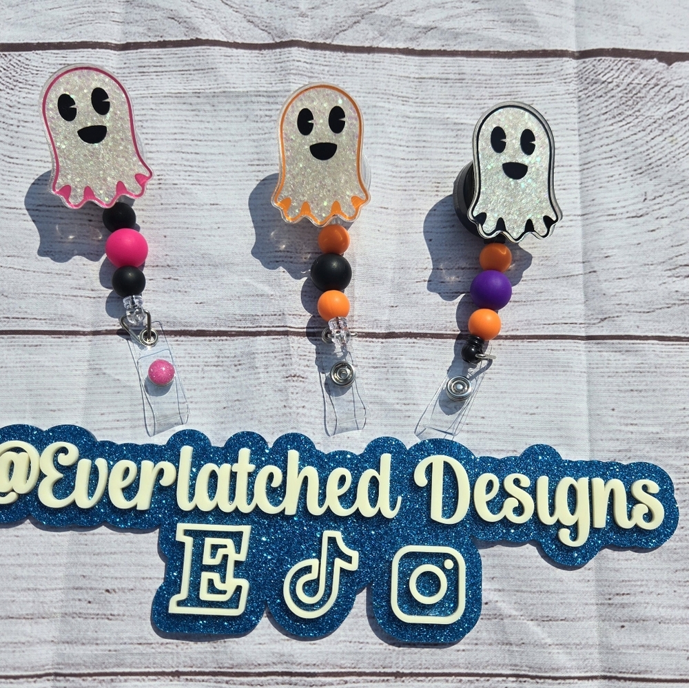 Handmade Halloween Badge Reel